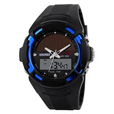 Casual Mens Waterresistance Watches Students Outdoor Boys Girls Sports Watch Christmas Gift Blue Please Con Watches For Men Military Watches Sport Watches