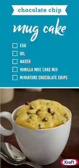 Chocolate Chip Mug Cake Microwave Five Ingredients Into Two Adorable Mugs And Create This Sweet And S Mug Cake Microwave Chocolate Chip Mug Cake Savoury Cake