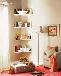 Simple Diy Corner Book Shelves Adding Storage Spaces To Small Kids Rooms Shelves In Bedroom Storage Kids Room Small Kids Room