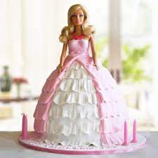 Barbie cake for two year. Send Birthday Cakes And Gifts For 2 Year Old Baby Online Myflowertree