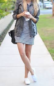 The Classics Adorned With Love Dress And Sneakers Outfit White Keds Outfit Casual Wear Dress