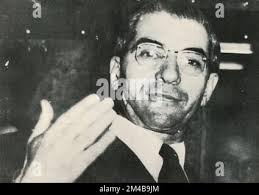 In Italien geborener amerikanischer Gangster und Mafia-Mafioso Thomas Eboli  (links), USA 1950er Stockfotografie