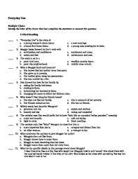 Use commonlit to introduce rigorous stem topics that ask students to think critically. Test Everyday Use By Alice Walker By Teaching Tools For Ela Tpt