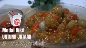 Tp jarang banget beli pecel di luar karna sambel pecelnya kurang cocok di lidah. Resep Cilok Bumbu Kacang Ide Jualan Cemilan Youtube