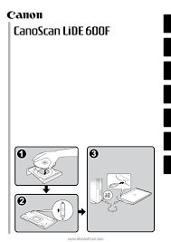 Four easy buttons automate the scanning process, making it simple to scan, copy. Canon Canoscan Lide 600f Quick Start Guide Instructions