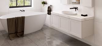 Think of humble bathroom cabinets as magic makers. London Vanity St Michel Bathroomware