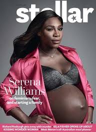 Serena williams reveals more about her pregnancy, delivery, and the complications that followed in the news that serena williams experienced scary complications after giving birth was shocking—not. Serena Williams Shows Off Baby Bump On Aussie Mag Cover Throws 50 S Themed Shower 9celebrity