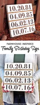 A family birthday sign that has a rustic farmhouse vibe! Rustic Farmhouse Inspired Family Birthday Sign