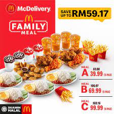 Mcdonald S Mcdelivery Family Meals Promotion Save Up To Rm59 17 Family Meals Meals Food Design