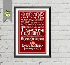 Editable Ruby Wedding Gift Editable 40th Wedding Anniversary Etsy Anniversary Gifts For Parents 40th Anniversary Gifts 40th Wedding Anniversary