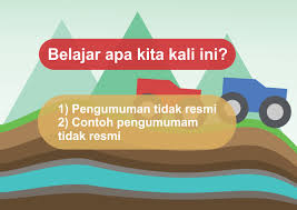 Informasi yang diberikan tersebut ditunjukan kepada. Contoh Pengumuman Tidak Resmi Siswapedia