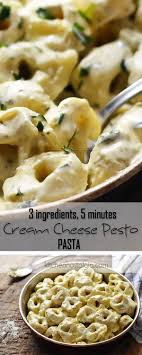 Cream Cheese Pesto Pasta You Need Only 3 Ingredients And 5 Minutes To Prepare This Gorgeous Creamy Pasta Dish Recipes Ingredients Recipes Pesto Pasta