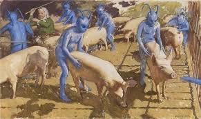 картина маслом :: свиньи :: инопланетяне :: бабка :: Баян - JoyReactor