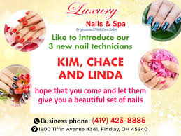 50 to 90% off deals in nail salons near you. Coupons Luxury Nails Spa Nail Salon 45840 Near Me Findlay Oh