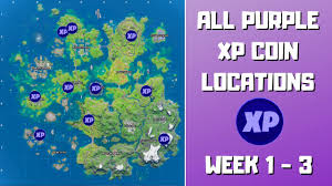 Fortnite purple xp coins week 10. All 10 Purple Xp Coins Locations In Fortnite Week 1 3 Fortnite Chapter 2 Season 3 Youtube