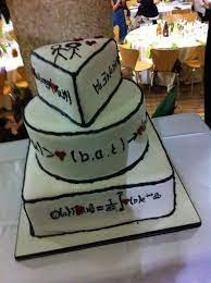 My Brother Got Married Last Night This Was The Cake Grooms Cake Nerd Wedding Science Wedding