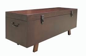 Otto & ben coffee table with smart lift top tufted folding faux leather trunk ottomans bench foot rest, 30 square, black. Decor Therapy Phoenix Trunk Lift Top Coffee Table Brown Walmart Com Walmart Com