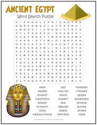 Click here for more ancient history activities and printables for kids. Ancient Egypt Word Search Puzzle Print It Free