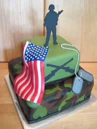 Army cake complete with camouflage cake & camouflage fondant!! 48 Military Cakes Ideas Military Cake Cake Army Cake
