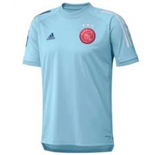 Ajax Ice Blue Training Jersey 2020 21 Official Adidas Product