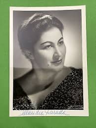 Claudia Olinfa Parada Autografo 1957 Soprano Forza del destino
