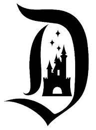 Disneyland Letter D Vinyl Decal With Castle In The Center Etsy Disney Silhouettes Disney Decals Disney Silhouette
