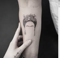 Still, some of the designs in this collection are empowering in sheer placement and boldness; Tattoo Ness On Twitter Frida Kahlo Panta Tattooartist Tattooartist Tattoo Inked Ink Tattooart Tattoos Tattoodesign