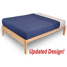 Works with any queen size mattress or futon. Wooden Beds Nomad Platform Bed Unfinished Hardwood 796 1 5 Kd Nationalfurnishing Com