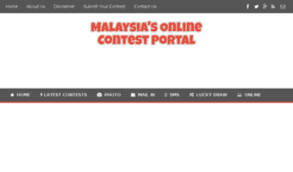 There are slogan, photo, online, sms and many other types of contest. Econtest My Observe E Contest News Malaysia S Online Contest Portal