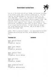 Check spelling or type a new query. Desert Island Survival Game Communicative Speaking Activity Esl Worksheet By Ying K