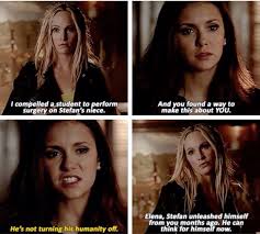 Caroline And Elena The Vampire Diaries Season 6 Episode 16 Yasssssssss Bish Yas Slayyy Vampire Diaries Funny Vampire Diaries Seasons The Vampire Diaries 3