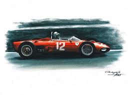 Mike hawthorn #ferrari 335 #lemans 1957 →. 1962 Ferrari 156 F1 Sharknose Painting By Artem Oleynik
