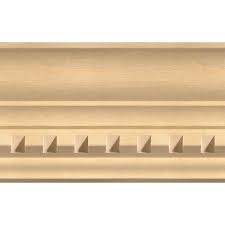 Crown molding houston offers a complete line of interior hardwood mouldings and millwork. Ornamental Mouldings White Hardwood Dentil Crown Moulding 27 32 Inch X 4 Inch X 96 Inch The Home Depot Canada