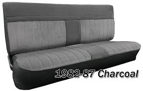 1981 87 Fullsize Chevy Gmc Truck Front Vinyl Cloth Bench Seat Cover With Horizontal Band Seat Covers And Seat Cushions Usa1 Interiors