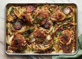 Sheet Pan Roast Chicken And Mustard Glazed Cabbage Recipe Recipe Nyt Cooking Cabbage Recipes Chicken And Cabbage