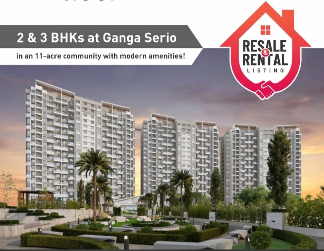 Ganga Serio 2/3 Bhk for sale & Rent product image