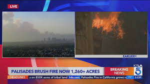 The Palisades Fire has now been mapped ...