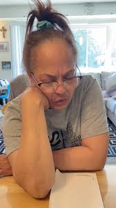 I asked my mother to read this note that said would you rather watch a tree  grow or a knee grow #fyp #mom #funny