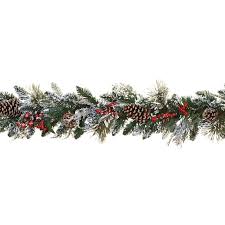Dearhouse 6ft red berry garland, flexible artificial red and burgundy berry garland for indoor outdoor hone fireplace decoration for winter christmas holiday new year decor 4.4 out of 5 stars 242 $16.99 Set Of 2 6 Snowy Holiday Garlands 8569374 Hsn