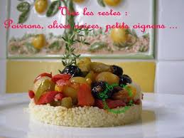 Vive Les Restes Poivron Olives Noires Tomate Semoule Economique Facile Gourmand Cuisine Et Gourmandise