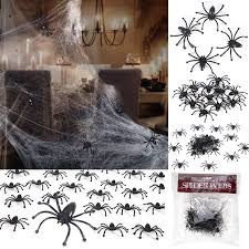 Halloween · 1 decade ago. Halloween Stretchable Cobweb Halloween Party Ornament Decorations Spider Web With 24 Fake Spiders Fit For Indoor And Outdoor Walmart Canada