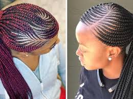 Simply grab your hair at the temple, and braid it into a cornrow until you reach the desired location. 15 Trending Nigerian Hair Styles Globaltake News
