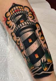 Lighthouse tattoo was born in 2019. 30 American Traditional Lighthouse Tattoo Ideas