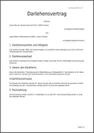 Wenn sie einen kredit von privat aufnehmen möchten, auch vertrag kredit privat. Schweizer Darlehensvertrag Gratis Als Pdf Online Erstellen