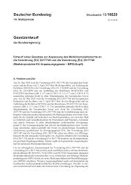 Als medizinprodukt werden unter anderem apparate, gegenstände, stoffe und auch software bezeichnet, die zu therapeutischen oder diagnostischen zwecken für menschen verwendet werden, wobei die bestimmungsgemäße hauptwirkung im unterschied zu arzneimitteln primär nicht pharmakologisch, metabolisch oder immunologisch, sondern meist physikalisch oder physikochemisch erfolgt. Https Www Bundesgesundheitsministerium De Fileadmin Dateien 3 Downloads Gesetze Und Verordnungen Guv M Mpeuanpg Bundestag 19 15620 Pdf