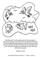 Children love to know how and why things wor. Creation Coloring Pages Bible Story Printables