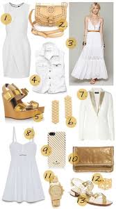 White And Gold Fashion Style Beautiful Outfits