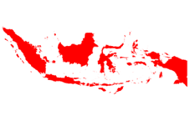 Lonely planet photos and videos. Indonesia Map In Red Grafik Von Babeh Creative Fabrica