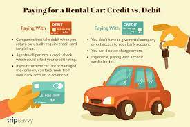 It allows the cardholder to pay for goods and services based on the holders promise to pay for them. Rental Cars Paying With Credit Or Debit Cards