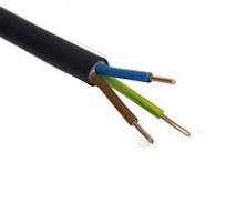 Outdoor Electrical Cable 1.5mm / 2.5mm 3 Core Tuff-wire Black UV Resistant  PVC
